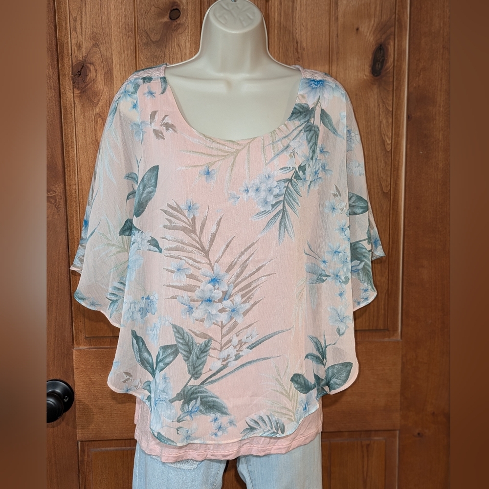 Alyx Pink Tropical Print Women's Top